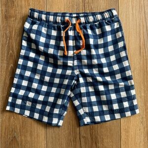 Tucker + Tate boys Navy Checkered swim Shorts